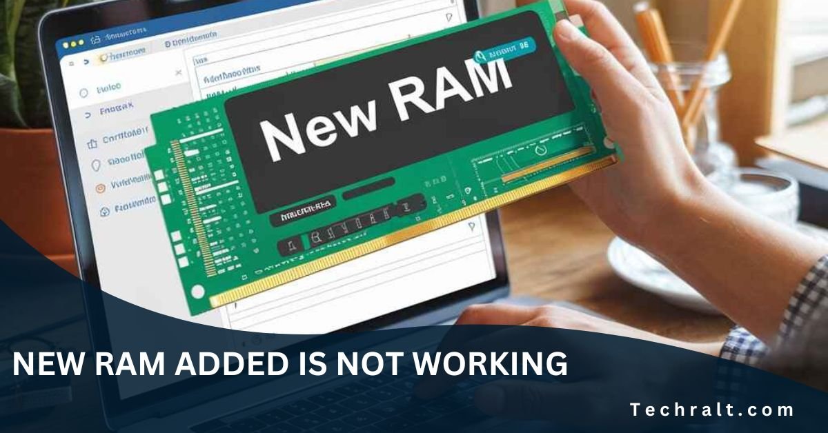 new ram added is not working